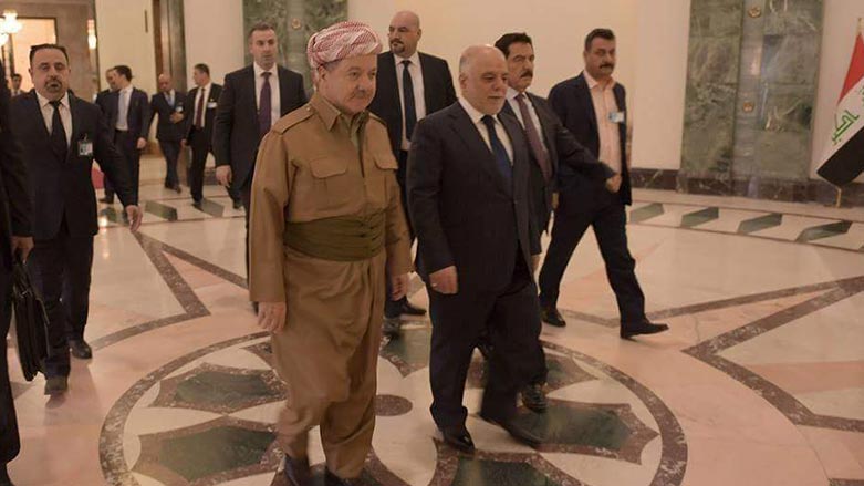 Bi wêne Serkirdeyên Iraqê Pêşwaziya Barzanî dikin